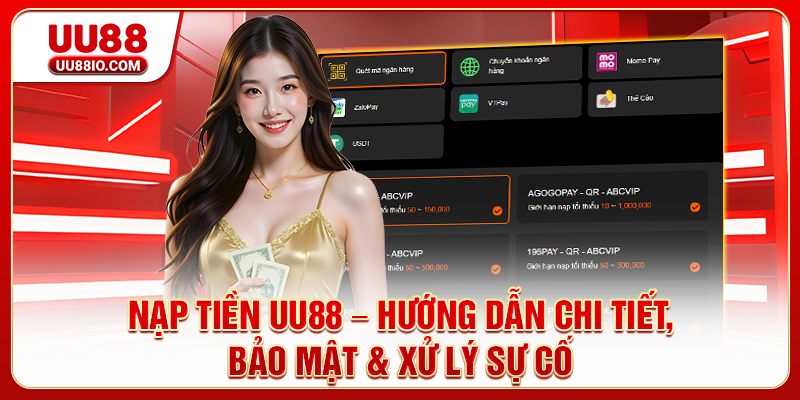 Nạp tiền UU88 – Hướng Dẫn Chi Tiết, Bảo Mật & Xử Lý Sự Cố